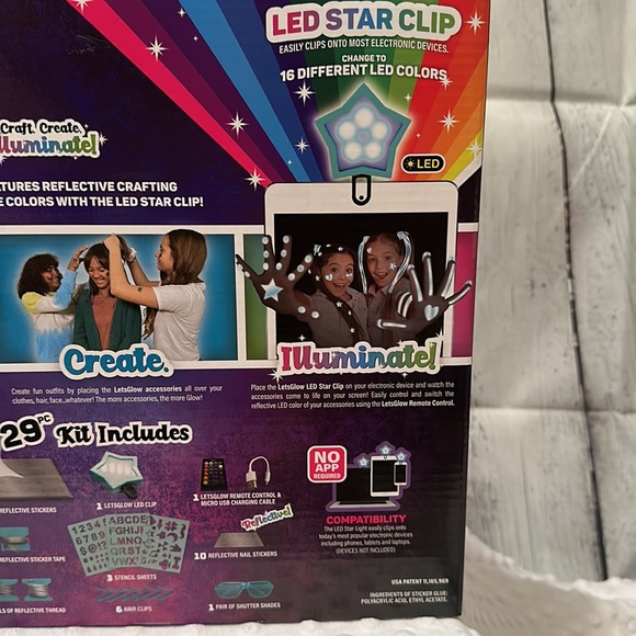 NEW! LET’S GLOW STUDIO. Craft. Create. Illuminate! LED. 29pc kit. Age 8+ - Picture 11 of 14